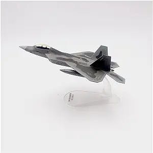 HINDKA Pre-Built Scale Models Boutique 1/100 Scale for US Army F22 Stealth Fighter Alloy Military Aircraft Model Collection Gifts Mini Airplane