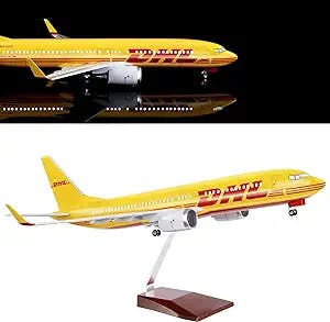 Taking Flight with the 24-Hours 18” 1:80 Scale Model Jet DHL Airplane B737 