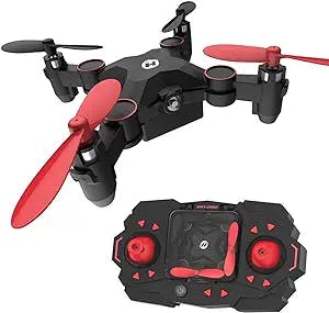 Holy Flippin' Stone! The HS190 Foldable Mini Nano RC Drone Is Perfect for A