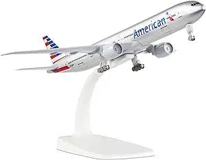 Busyflies 1:300 Scale American Boeing 777 Airplane Models Alloy Diecast Airplane Model