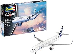 Revell RV04952 1:144-Airbus A321 Neo Plastic Model kit, Multi-Color