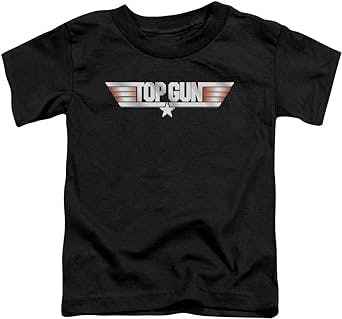 Top Gun Toddler T-Shirt Logo Black Tee