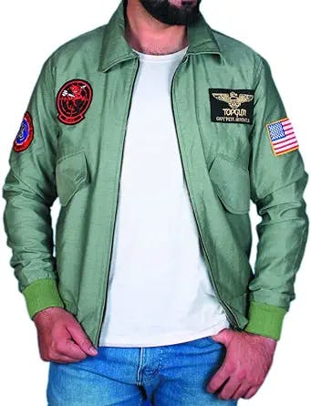 ALI LEATHER GARMENT Maverick Movie Tom Cruise Top Gun Bomber Jacket For Men