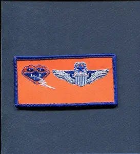 Army Patches USA - 170th FS Vipers IL ANG Command Pilot Wing Name Tag Fighter Squadron Patch