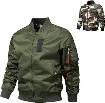 Youngsome Top Gun Jacket，Double-sided wear camouflage air force pilot jacket new men's casual plus cotton jacket jacket