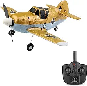 Wemay A250 RC Airplane 2.4GHz 4CH RC Plane 6-Gyro Gliding Aircraft Flight Toys BF109 Model for Adults Kids Boys
