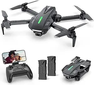 DEERC D70 Mini Drone with Camera,720P HD FPV Foldable Drones,2 Batteries,One Key Start,Headless Mode,Altitude Hold,360 Flip,Drone for Kids,Toys Gifts for Kids