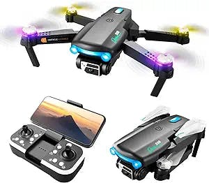 MIANHT Drone with 4K Dual HD FPV Camera - Remote Control Quadcopter, RC Toys Gifts for Boys Girls, with Optical Fl-ow Localization, Altitude Hold Headless Mode, One Key Start Speed
