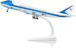 Lose Fun Park 1/300 Diecast Airplanes Model Plane American Air Force One Plane Model Boeing 747 Model Airplane for Collections & Gifts