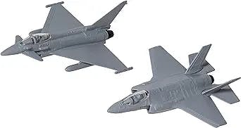 Corgi Diecast Defend of The Realm F35 and Typhoon Collection Fit The Box Scale Display Model Aircrafts CS90685 , Gray