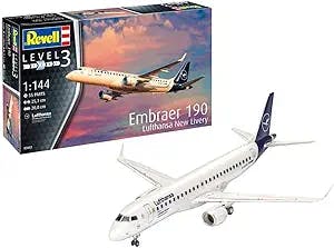 Get Ready to Take Flight with the Revell 03883 1:144 Embraer 190 Lufthansa 