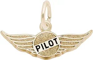 Rembrandt Charms Pilot's Wings Charm