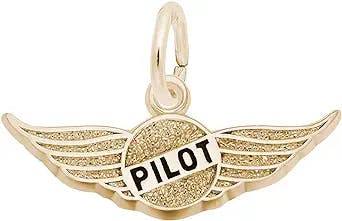 Rembrandt Charms Pilot's Wings Charm, 10K Yellow Gold