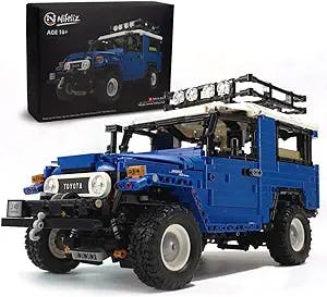 Nifeliz Off-Road Pickup J40 Land Cruiser MOC Technique Building Blocks and Engineering Toy, Adult Collectible Model Cars Kits to Build, 1:12 Scale Truck Model (2101 Pieces)