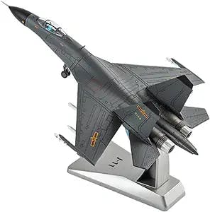 APLIQE Aircraft Models 1/100 Scale Fit for J-11 Fighter with Stand Die-Cast Airplane Model Adult Gift Decoration Ornament Graphic Display
