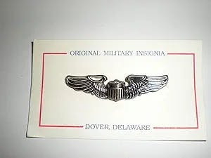 World War II Reproduction Miniature USAAF Pilot's Wings - Silver Oxidized w