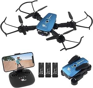 Drone with Camera for Adults/Kids/Beginners, ATTOP 1080P FPV Drone w/3 Batteries for 30 Mins Flight Toy Drone for Boys & Girls, 1-click to Fly/Land/Return/Share, Stable for Indoor Foldable for Outdoor