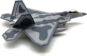 Classic Fighter Model 1:100 USA F-22 Raptor Fighter Attack Diecast Airplanes Military Display Model Aircraft for Collection