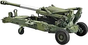 FMOCHANGMDP Tank 3D Puzzles Plastic Model Kits, 1/35 Scale US M198 155mm Medium Towed Howitzer Early Model, Adult Toys and Gift, 13.9 x 3Inchs