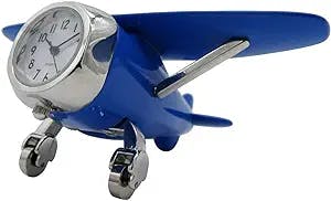 Pilot Toys Blue High Wing Desk Clock