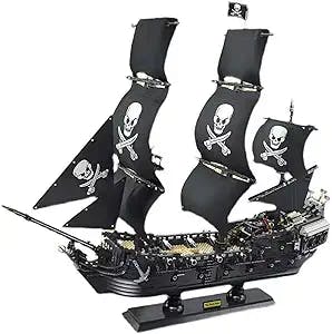 Scizorito Pirate Ship Model Building Kit, Creative Sailing Ship Model Set Building, Moc Dutch Sailing Ship Building Block Assembly Toy, Gift for Kid Age 6+/Adult Collection Enthusiasts-3423PCS