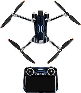 Drones with Headset Suitable for Mini 3 PRO Sticker Body Standard Remote Control Version Protective Film Accessories Sg906 Pro Battery (C, One Size)