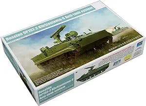 FMOCHANGMDP Tank 3D Puzzles Plastic Model Kits, 1/35 Scale Russian 9P157-2 Khrizantema-S Auti-Tank System Model, Adult Toys and Gift