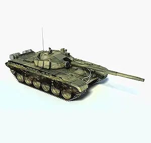 FMOCHANGMDP Tank 3D Puzzles Plastic Model Kits, 1/35 Scale Soviet Obj T-72 Ural Model, Adult Toys and Gift, 8.5 x 4.3Inchs