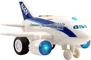 The Vokodo Commercial Airplane Friction Powered Aviation Toy Push and Go 1:
