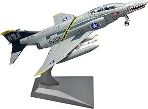 HATHAT Alloy Resin Collectible Airplane Models 1/100 for American F-4 Mirage II VF-84 Fighter Die Casting Natural Resin Model Decoration Collection 2023 2024