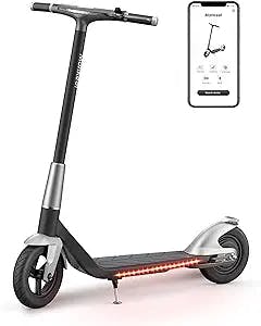 Scooter Electric for Adults - 28 Mile Range, 19 Mph Speed, Mankeel 500W Peak Power, Dual Suspension, e-ABS Anti-Lock Braking, Handbrake, Foldable and 270 lbs Max Load, for Enhanced Luxury Performance