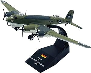 Pre-Built Finished Model Aircraft 1:144 German for Fw200 Condor Transport Aircraft Reconnaissance Aircraft Model Alloy Die-Casting Replica Airplane Model