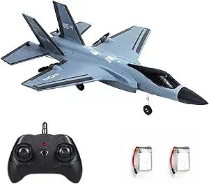 The Eayaele Foam F-35 RC 2 CH Remote Control Fighter Jet Plane Airplane Toy
