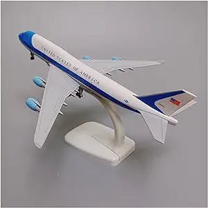 HATHAT Alloy Resin Collectible Airplane Models for American Air Force One B747 Airlines 747 Airways Airplane Model Plane 20cm Aircraft Decoration Collection 2023 2024