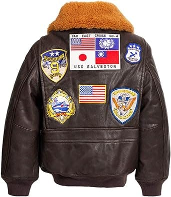 "Fly High in Style: Top Gun® Official Kids Leather Jacket Review!"