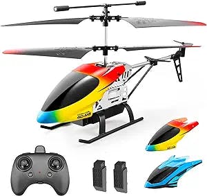 DRONEEYE 4DM5 Remote Control Helicopter for Kids Adults,Altitude Hold 2.4GHz RC Aircraft Helicopters with Gyro for Beginner Toys,30 Min Play,Indoor Flying with 3.5 Channel,LED Light,High&Low Speed
