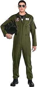 amscan Top Gun Maverick Flight Men Costume - Standard Size, 1 Pc