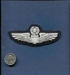 Army Patches USA - Hand Made Bullion Command Pilot Wing Hat Jacket Uniform Patch
