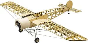 Dancing Wings Hobby Balsawood Airplane 59" Fokker Eindecker EIII Aircraft Kit to Built ;4CH Radio Controlled Eelectric Laser Cut 1.5M Fokker E Aeroplane KIT Unassembled for Adults (S2404)