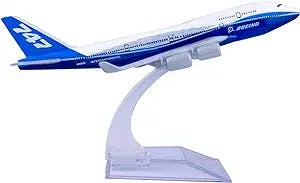 Bswath Die-cast Airplanes 1:400 Boeing 747 Model Aircraft Metal Alloy Model for Decoration and Gift