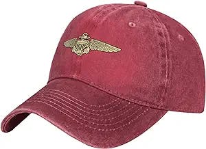 Naval Aviator Pilot Wings Hat Adjustable Cowboy Baseball Cap for Men Women Trucker Cap