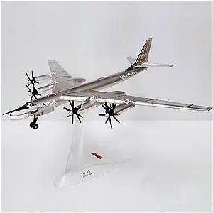 HINDKA Pre-Built Scale Models 1 200 for Russian Air Force Tupolev TU-95 TU95 TU95MS Bear-H Press Airplane Model Toy Collection Mini Airplane