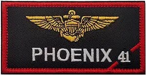 Natasha 'Phoenix' Trace Hook & Loop TOP Gun Embroidered Jacket Patch Review