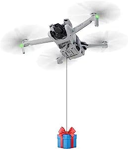 FLYDrone Drone Airdrop System for DJI Mini 3 Pro/Mini 3/Mini SE/Mini 2/Mini 2 SE Accessories, Payload/Delivery/Transport Drop Release Device for DJI Mini Series Drone