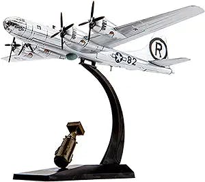 HZDJS Military Fighter Model 1:144/300 Aircraft B-29 Superfortress Bomber USAAF Alloy Model Hiroshima Nagasaki Finished Military Model Adult Collectibles and Gifts