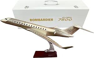 20” 1:72 Scale Models Airplane Alloy Diecast Airplane Model, Gulfstream Resin Model Plane for Adults with Stand and Gift Box (Gold) Adult Collectibles and Decoration Gift