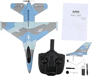 plplaaoo RC Plane,F16 3 Channel RC Glider,Fixed‑Wing Rechargable Remote Control Airplane,Lightweight Remote Control Glider Airplane Model,Easy to Control,for Beginners,Adults & Kids