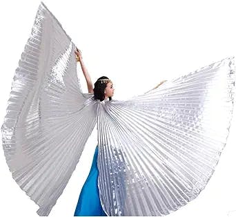 Shimmy Your Way to the Stars with Wuchieal Women's Bifurcate Isis Wings
