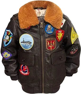 Top Gun® Official Kids Leather Jacket 2.0: The Coolest Way to Take Flight!