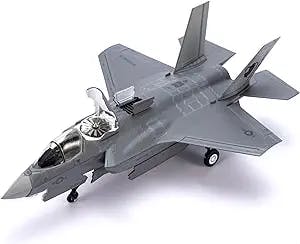 NUOTIE F-35 Lightning Fighter Model kit 1:72 Scale diecast Model with Stand 3 Versions (ABC) Fighter Jet Military Airman Gift (F-35B Marines)